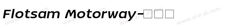 Flotsam Motorway字体转换
